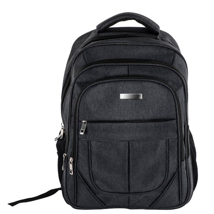 BL-018, Mochila de 4 compartimentos. Con espacio acolchado para laptop, organizador interno, respaldo y tirantes acojinados con cinturòn de seguridad y bolsillos laterales de red